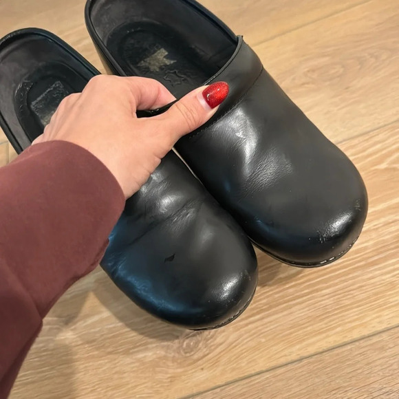 Dansko Professional Black Cabrio leather clogs women size 40 - Picture 10 of 10